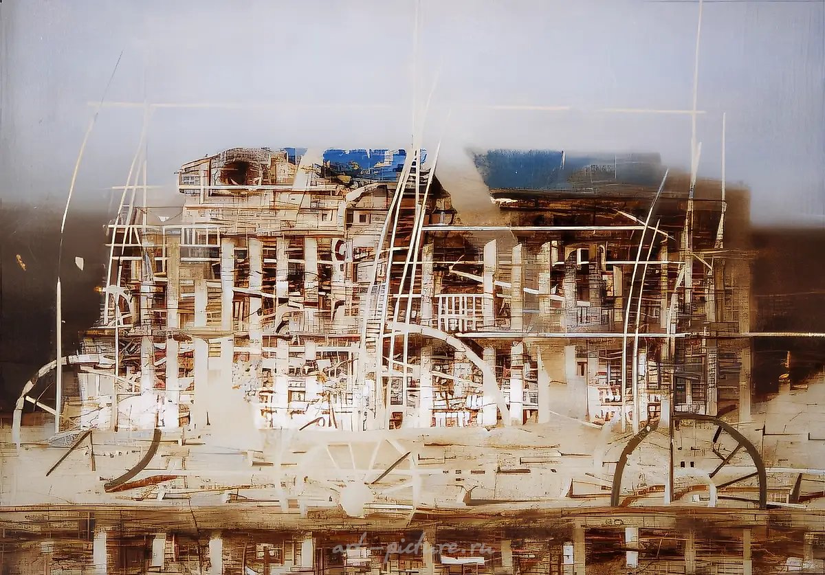 Забытый порт, 1994, холст,масло, 45х65