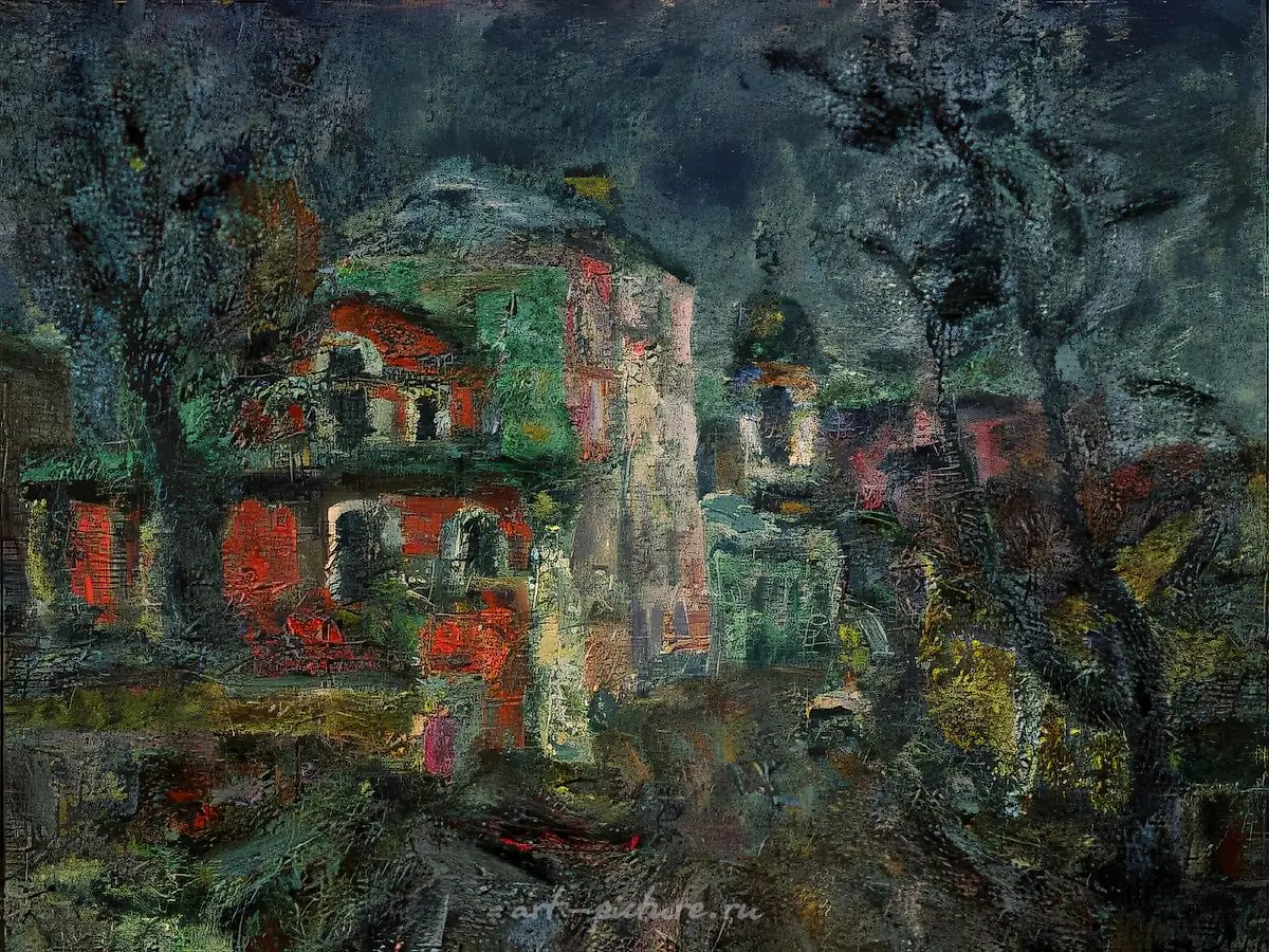 Палаты Шуйских, 1966, масло на холсте, 65x75