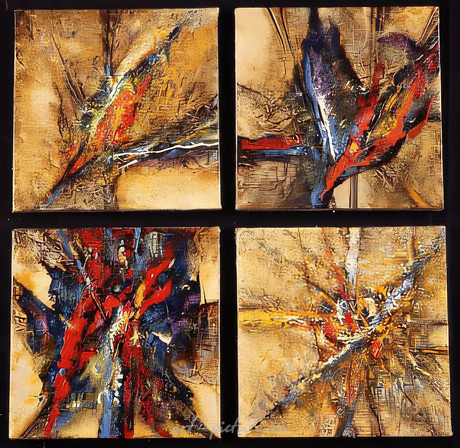 Крест, 1994, холст, масло, 70х70