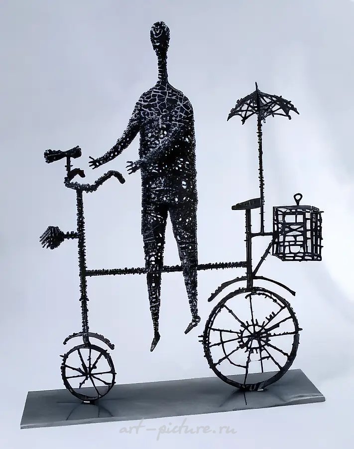 Птицелов, 1995, металл, сварка, 60х50х10