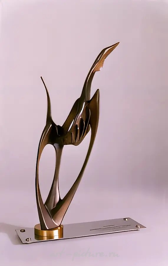 Лайке, 1990, латунь, олово, h 47