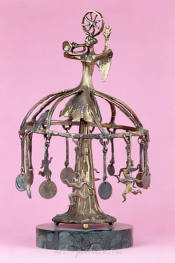 Колесо фортуны, 1997, бронза, 25х15