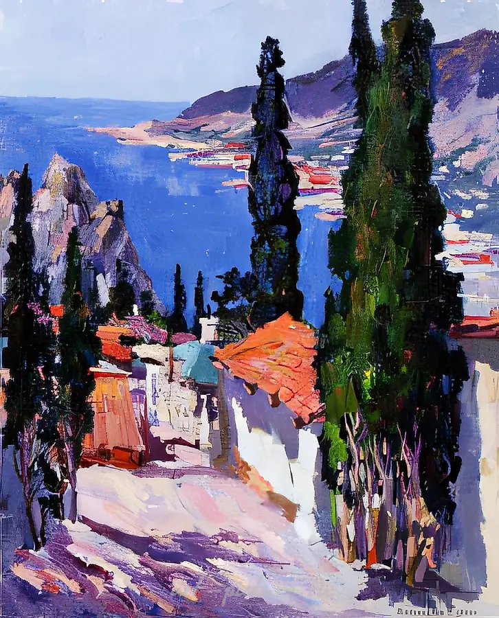 Берег Тавриды, 1996, холст, масло, 50х60