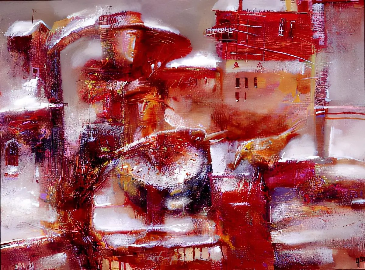 Первый снег., 2000, холст, масло, 50х70