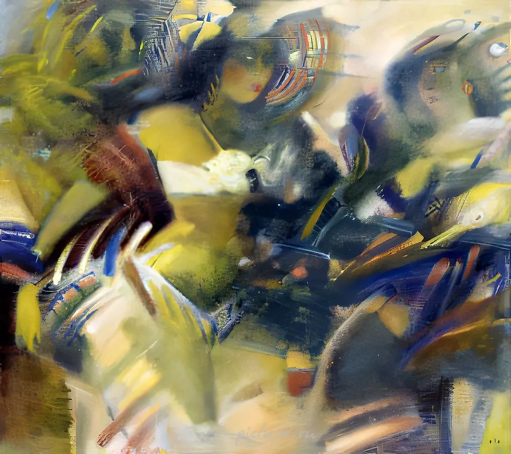 Мерцание красного, 1991, холст, масло, 90х100 Собственность автора