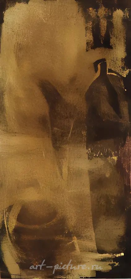Кофейник, 1994, бумага, акварель, 22x10,5 см. Собственность автора