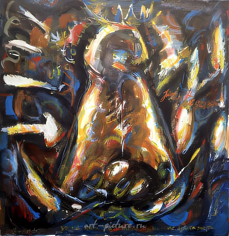 Защитник, 1996, акварель на бумаге, 38x37