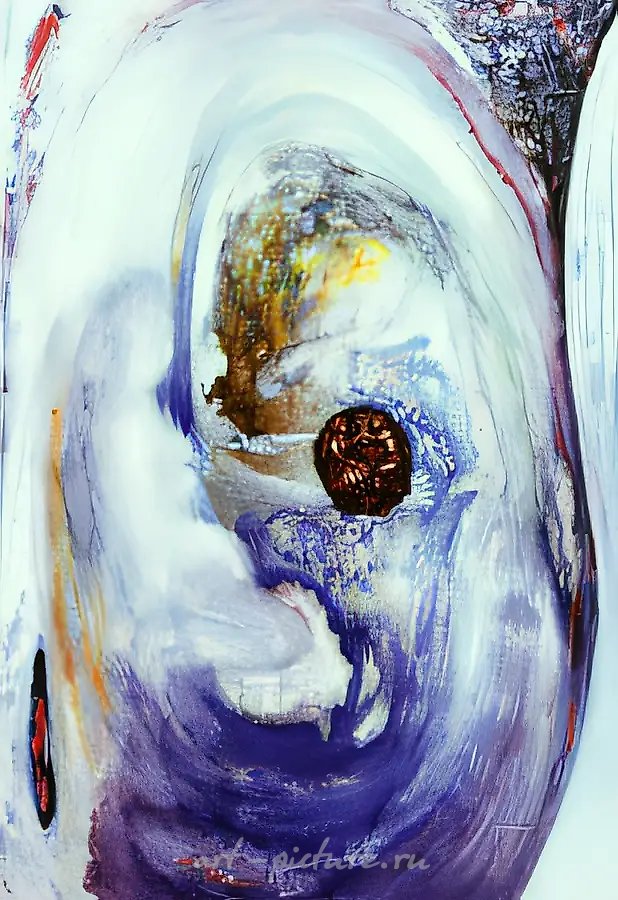 Колос, 1972, ДВП, масло, 70x50. Собственность автора