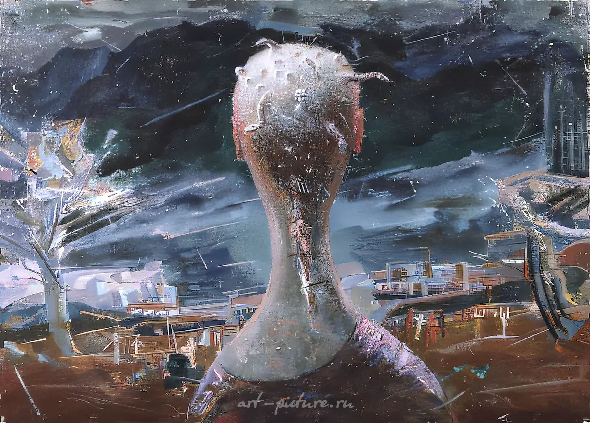 Двадцатая Горгона, 1989, холст, масло, 70х94,5 Собственность автора