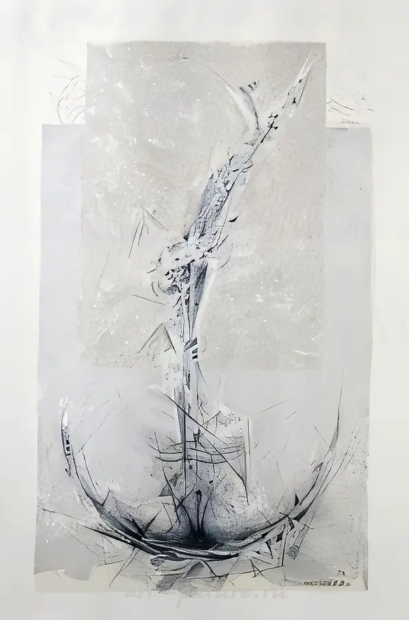 Якорь, 1996, автолитография, 74,5х46,5 Собственность автора