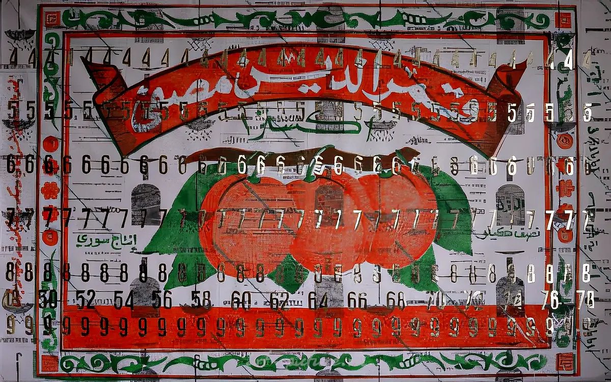 Абрикосы, 1997, акрил, клеёнка, 146x224