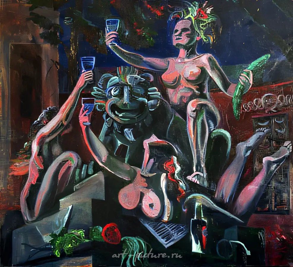 Победа!, 1993, масло на холсте, 107x115. Собственность автора