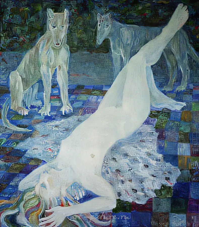 Солярий, 1992, масло на холсте, 124x114. Собственность автора