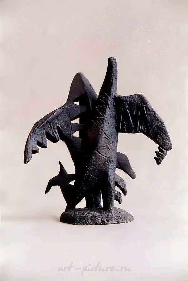 Лес, 1989, металл, литьё, 33x31x13. Собственность автора