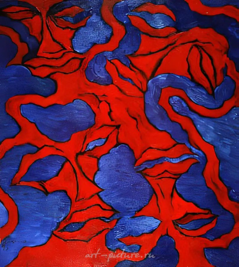 Духи тревожного сна, 1995, масло на холсте, 150x120 см. Собственность автора