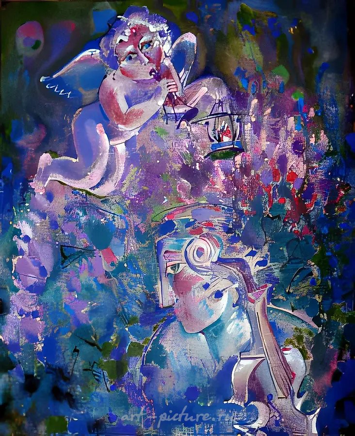 Серенада, 1996, текстильная бумага, 96x70. Собственность автора, $500