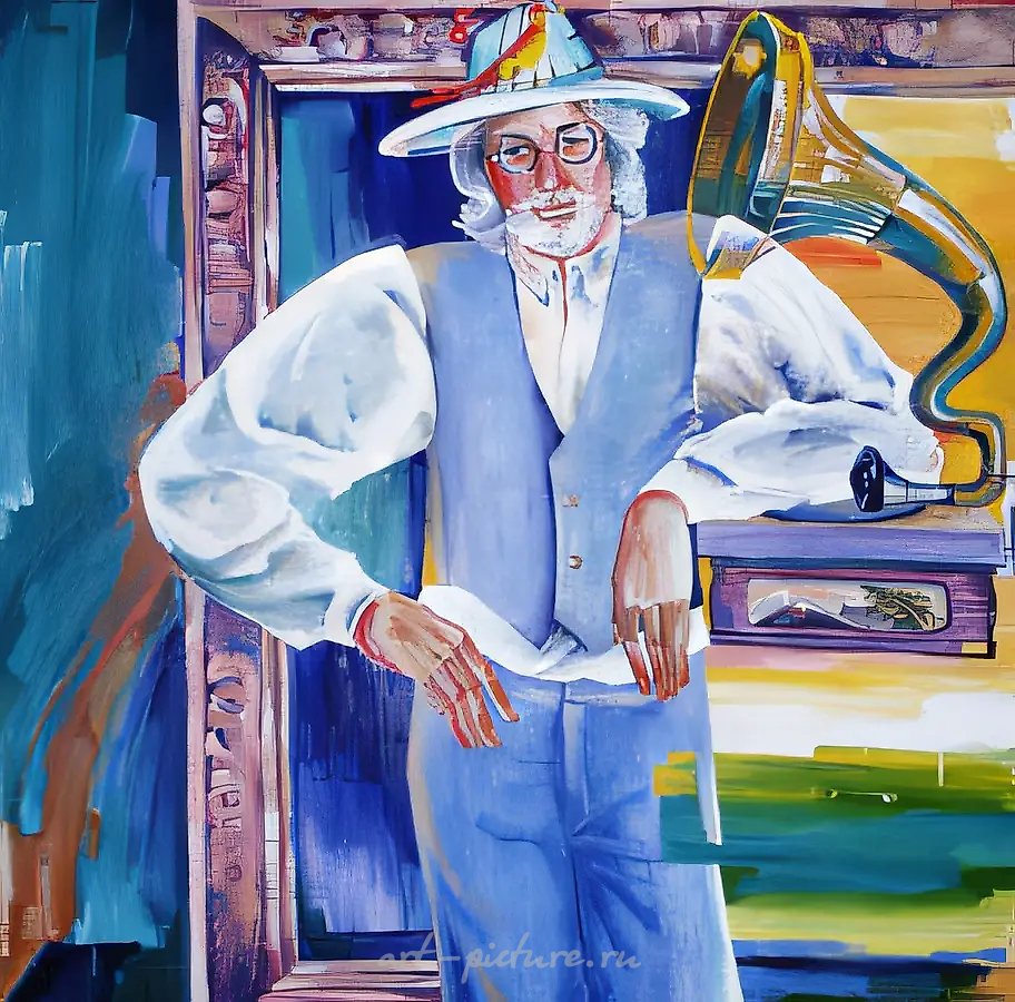 Юрген из Варкауса, 1990, холст, масло, 150x150. Собственность автора, $1500