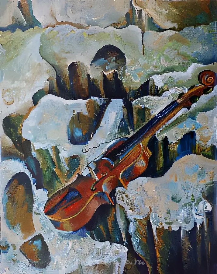 Тишина, 1988, плита, масло, 90x70. Частная коллекция, Норвегия, $500