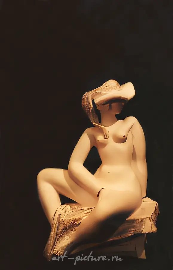 Красавица, 1996, керамика, 25 х 15 х 10 Частная коллекция