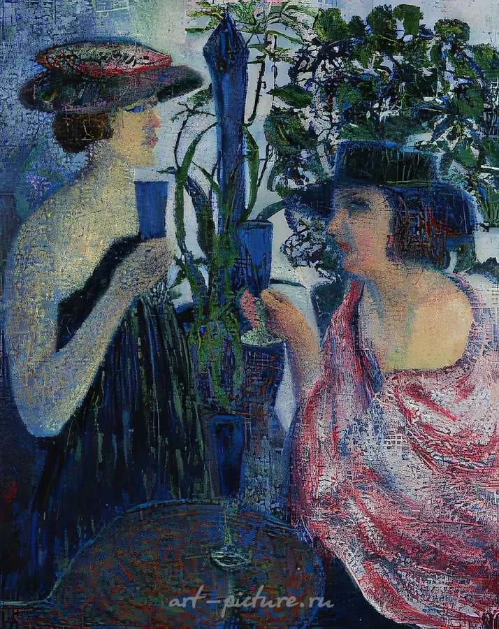 Tristia., 1996, холст ,масло, 100 х 80