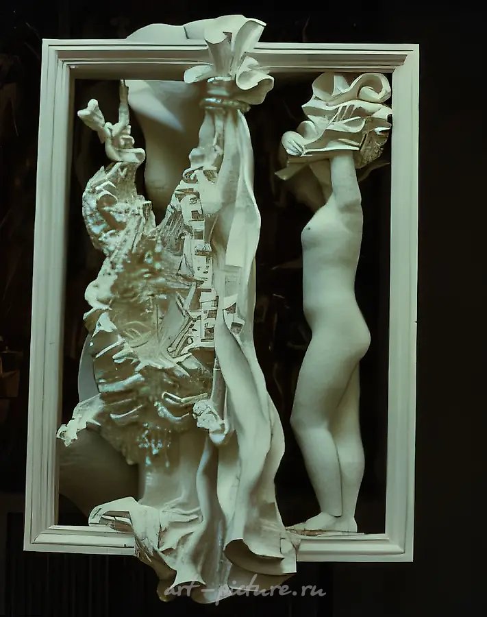Метаморфоза., 1997, мрамор, 85 х 17