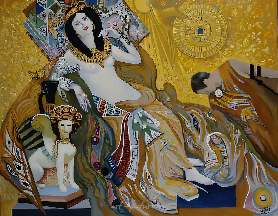 Клеопатра, 1995,  холст, масло,  100 х 125