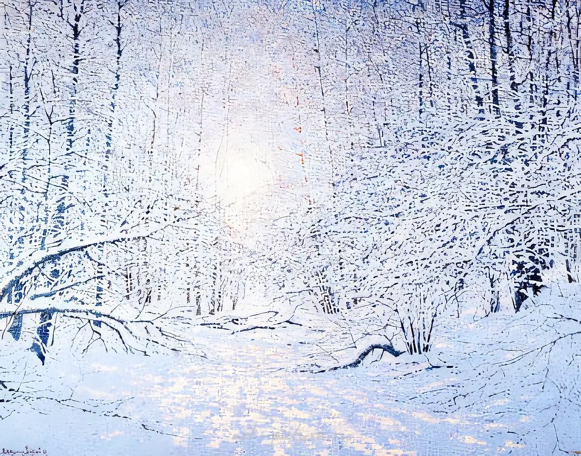 Восход солнца, 1997,  холст, масло,  100 х 120