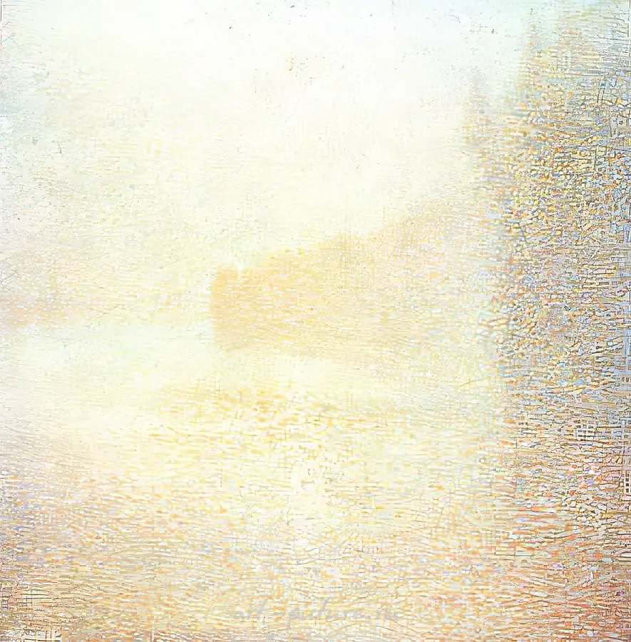 Туманное утро., 1995,  холст, масло,   73 х 70