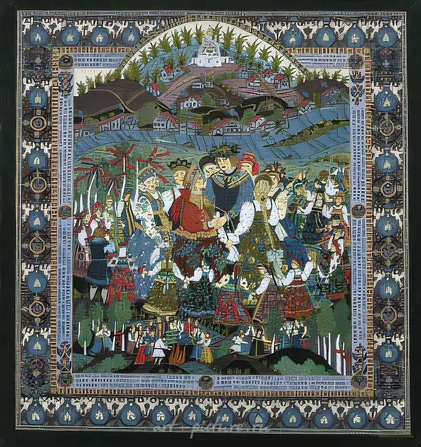 Белые ночи, 1995,  холст, темпера,  85 х 80