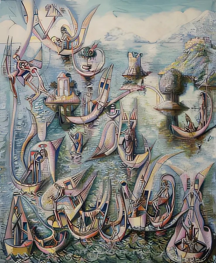 Музы, нимфы, 1995, холст, масло, 130х100