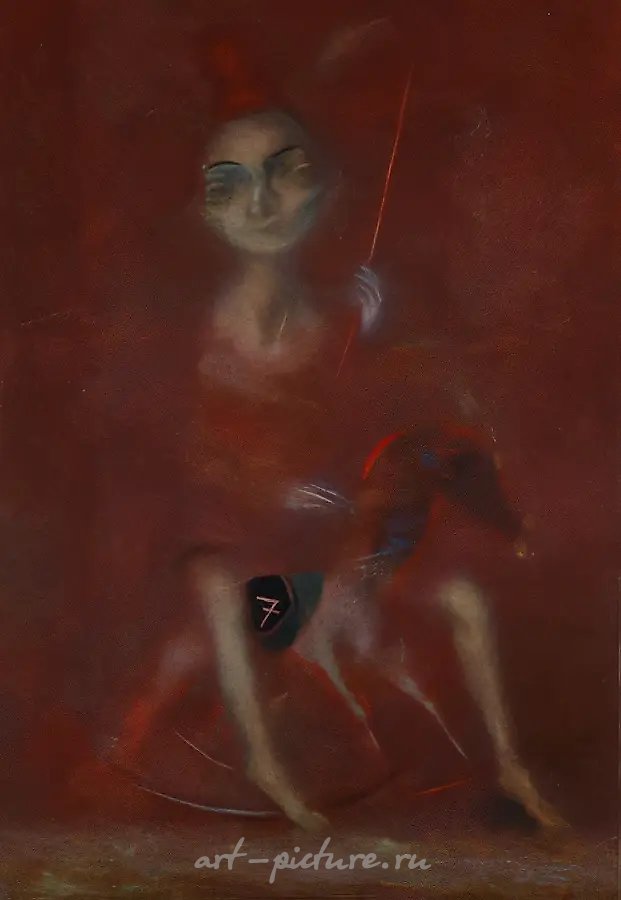 Жокей, 1997, масло на холсте, 130x90
