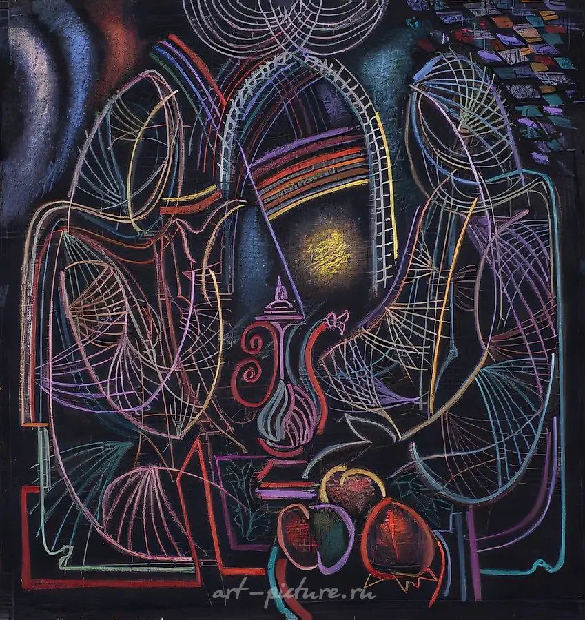 Ифтар из серии «Мои откровения»., 1997, бумага, пастель, 80 x 65