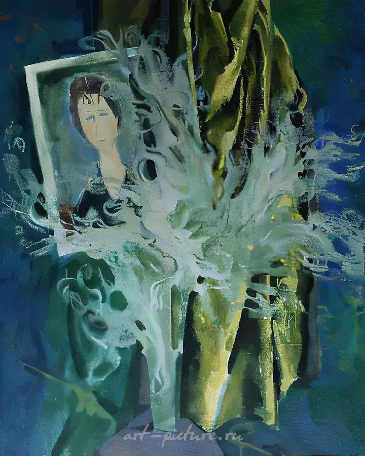 Ковыль., 1989, холст, масло, 100х80