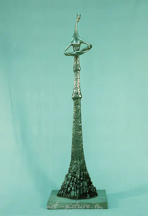 Мадонна Чернобыля, 1996, алюминий, 127x38x38