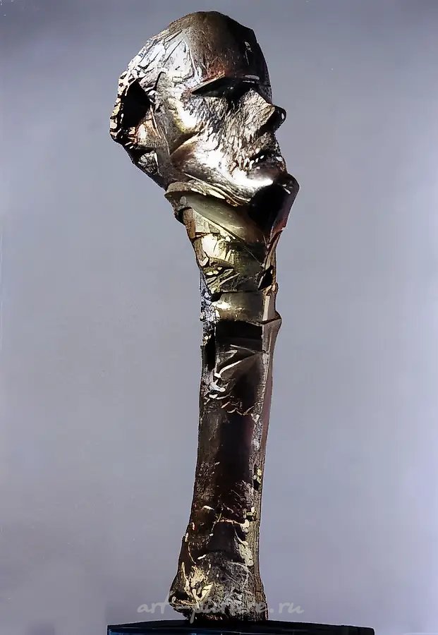 Маяковский., 1987, бронза, 40 х 10 х 15