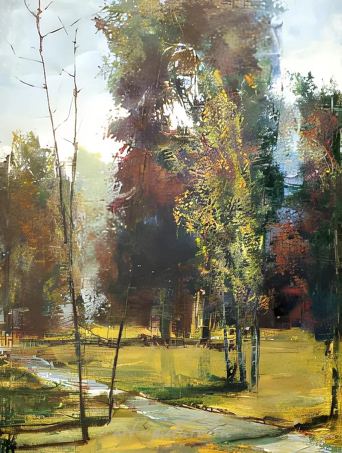Зюзино, 1994, холст, масло, 80x60