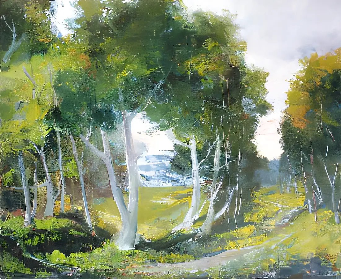 Овраги, 1998, холст, масло, 75x90, $8000