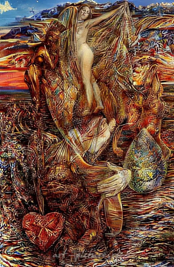 Сети прельщения, 1993, холст, акрил, масло, 150х100 Собственность автора