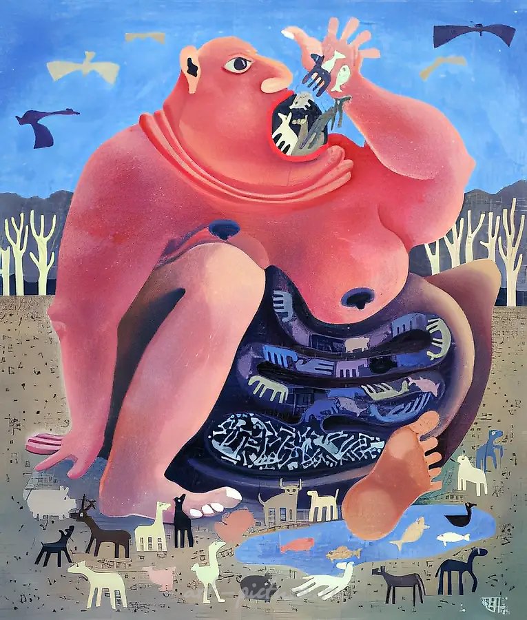 Живое кладбище, 1995, холст, масло, 55x45. Частная коллекция, Германия