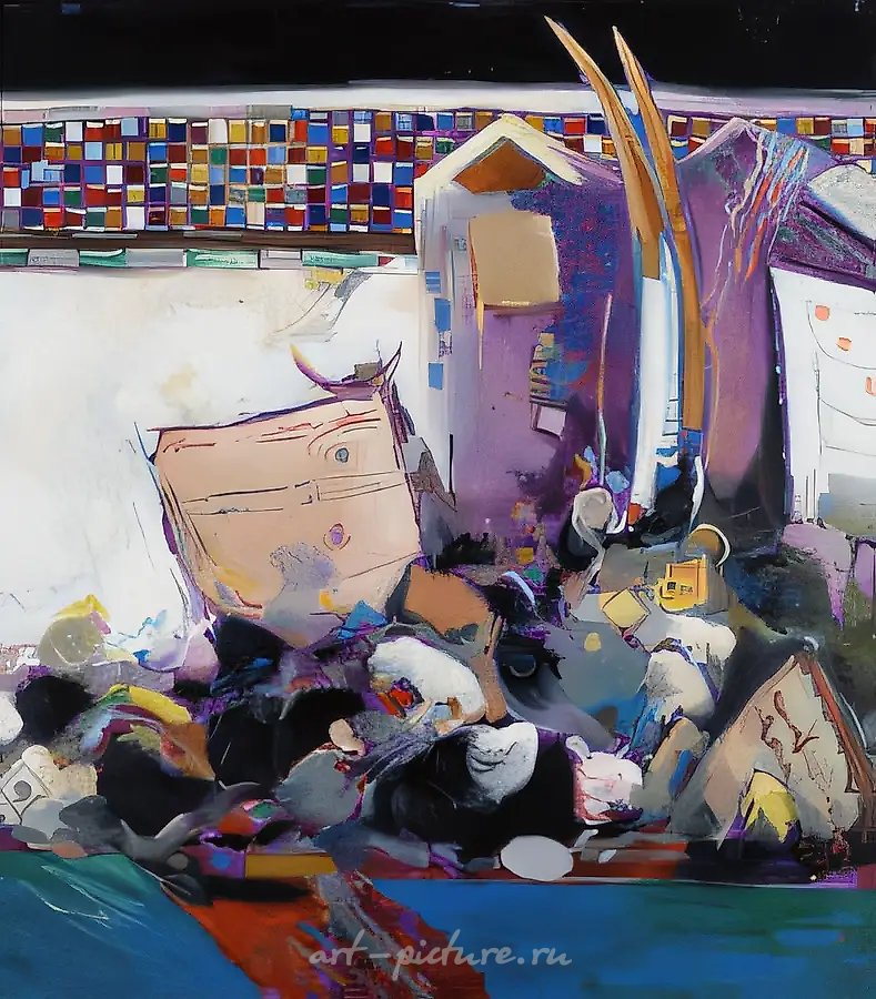 Восточный мотив, 1996, холст, масло, 110 х 100