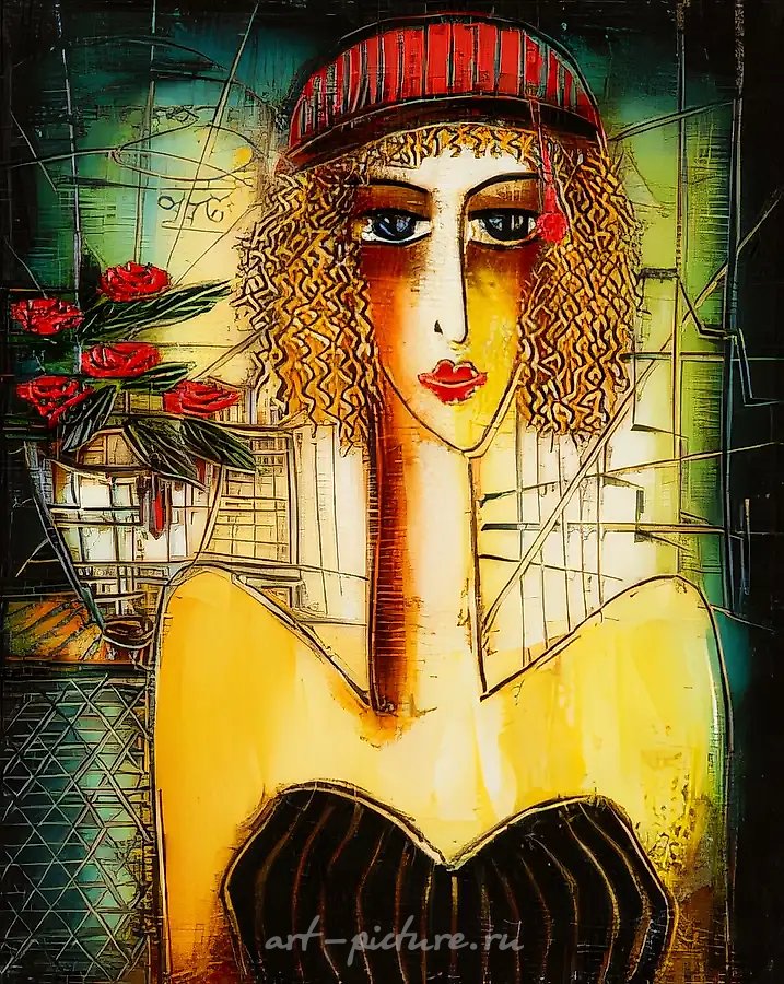 Янка, 1997,  холст, масло, 50х40 Частная коллекция. Россия