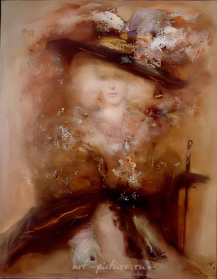 Отражение, 1997, холст, акрил, масло., 90х70