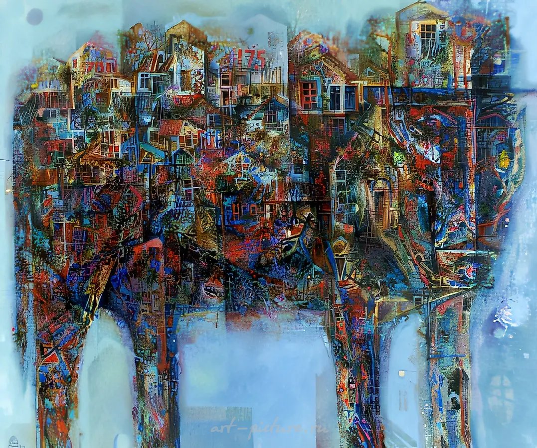 Город-зверь, 1996, холст, масло, 100x120. Собственность автора, $1600