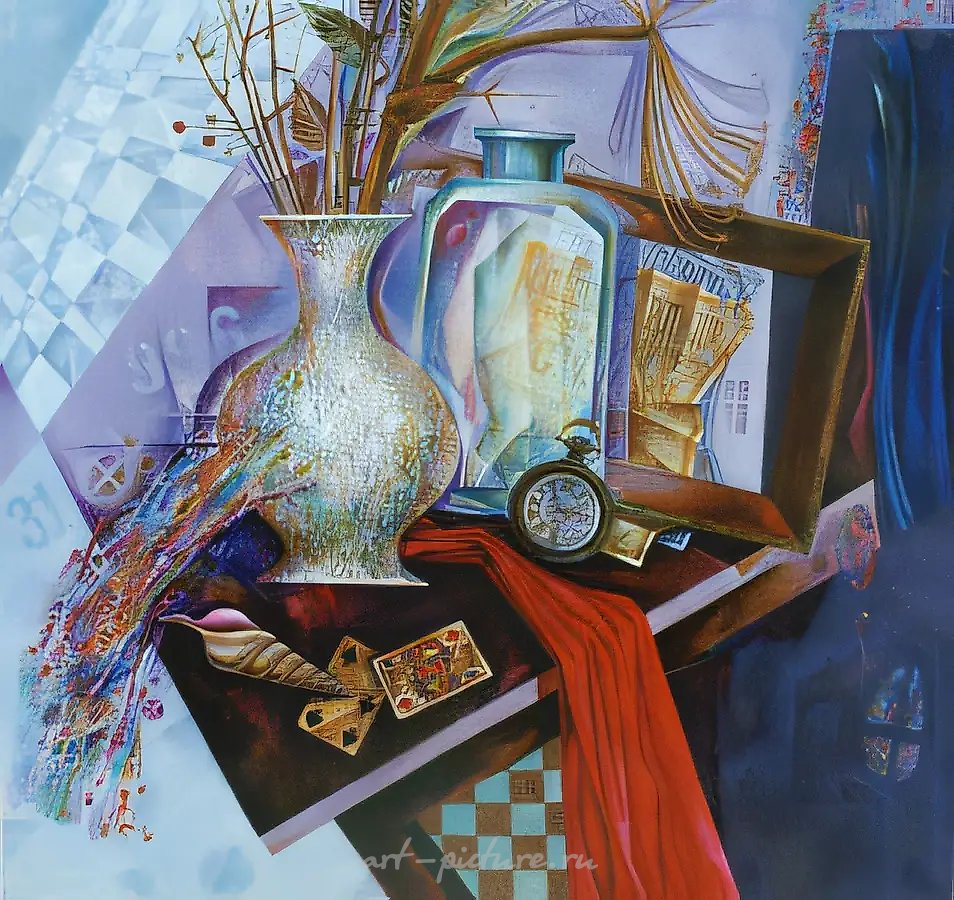 Шестёрка и Король, 1997, холст, масло, 81x85. Собственность автора, $1500