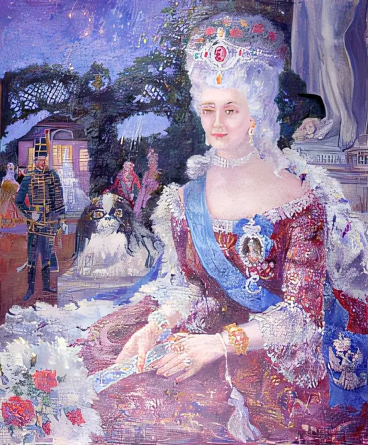 Фрейлина., 1990, холст, масло, 100х80 Собственность автора