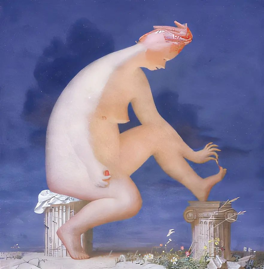 Тучка, 1998, холст, акрил, 110х110 Собственность автора