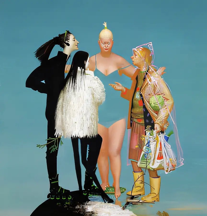 Между летом и зимой, 1998, холст, акрил, 65х65