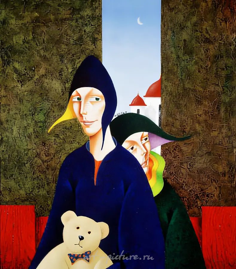 Узкий переулок, 1996, холст, масло, 110х110 Собственность автора
