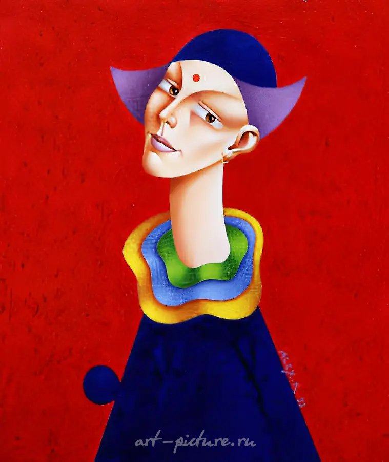 Улыбка, 1993, холст, масло, 70х80 Собственность автора