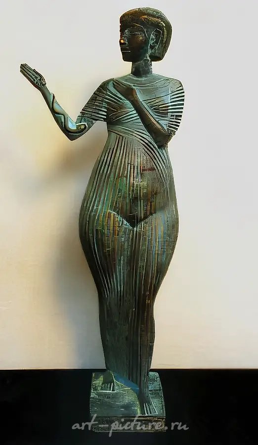 Клеопатра, 1998, литьё, бронза, h=35. Собственность автора